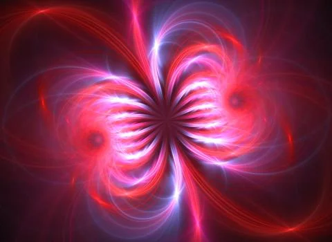 Fractal on black Stock Illustration