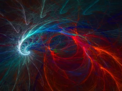 Fractal on black Stock Illustration