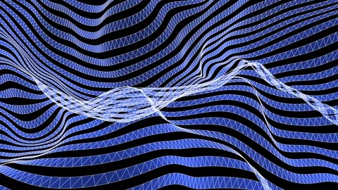 Fractal blue background slowly moving on a black background Stock Footage 82408352