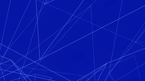 Fractal Blue Lines Matrix Motion Abstract Rotation Background Video stock 90056639
