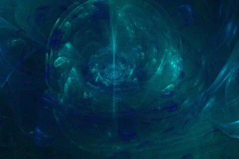 Fractal Blur with black backdrop Stock Illustration