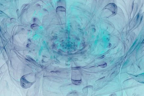 Fractal Blurs with white background Stock Illustration