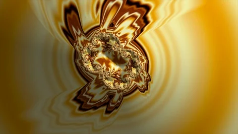 Fractal brown caramel spiral loop infinity flight,ornament Stock Footage 118548443