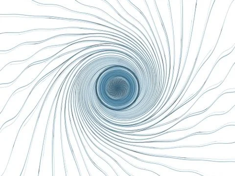 Fractal Burst Vortex Illustrazione stock