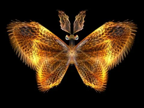 Fractal Butterfly Stock Illustration