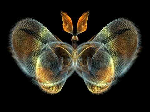 Fractal Butterfly Stock Illustration