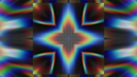 Fractal chromatic animation. Stock Footage 260595860