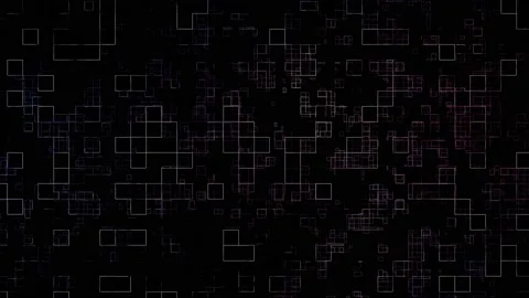 Fractal Color Blocks Stock Footage 237900677