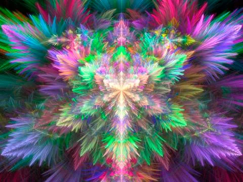 Fractal colorful Stock Illustration