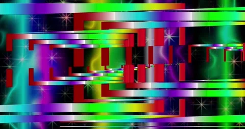 Fractal of the colors of the rainbow Stock Footage 144673339