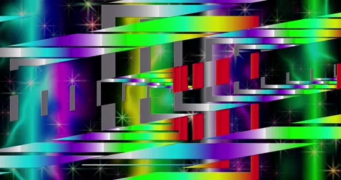 Fractal of the colors of the rainbow Stock Footage 144673381