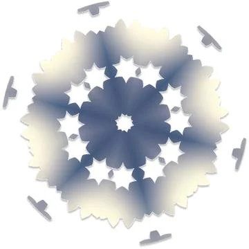 Fractal Creative Gradient Vector Shapes for Multi Purpose Artwork 库存插图