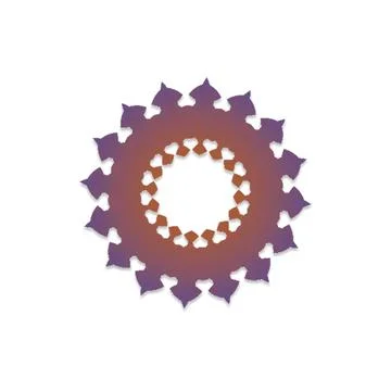 Fractal Creative Gradient Vector Shapes for Multi Purpose Artwork Illustrazione stock