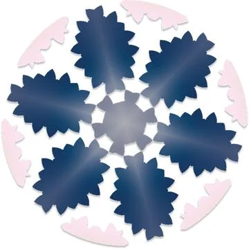 Fractal Creative Gradient Vector Shapes for Multi Purpose Artwork Illustrazione stock