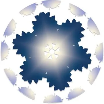 Fractal Creative Gradient Vector Shapes for Multi Purpose Artwork イラスト素材
