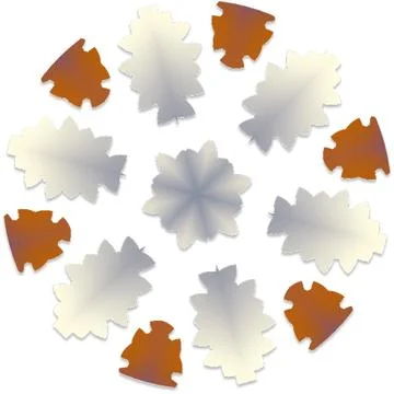 Fractal Creative Gradient Vector Shapes for Multi Purpose Artwork Stock Illustration