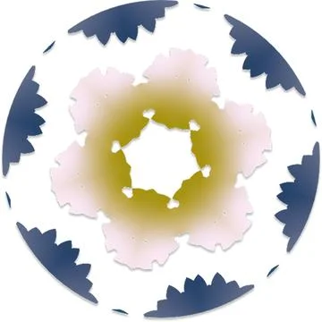 Fractal Creative Gradient Vector Shapes for Multi Purpose Artwork 库存插图