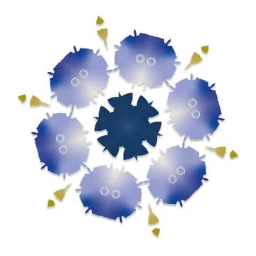 Fractal Creative Gradient Vector Shapes for Multi Purpose Artwork Stockillustratie
