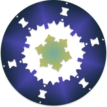 Fractal Creative Gradient Vector Shapes for Multi Purpose Artwork 스톡 일러스트