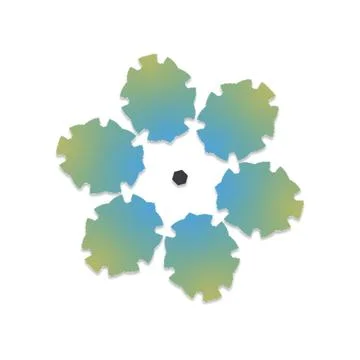 Fractal Creative Gradient Vector Shapes for Multi Purpose Artwork Illustrazione stock