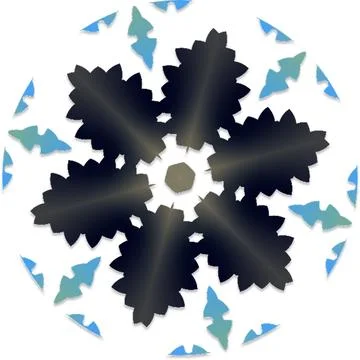 Fractal Creative Gradient Vector Shapes for Multi Purpose Artwork Stock Illustration