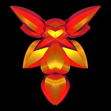 Fractal critter Stock Illustration