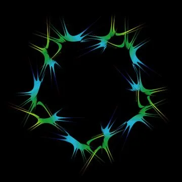      Fractal design element or banner for web Stock Illustration