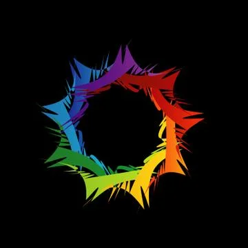 Fractal design element or banner for web  Stock Illustration