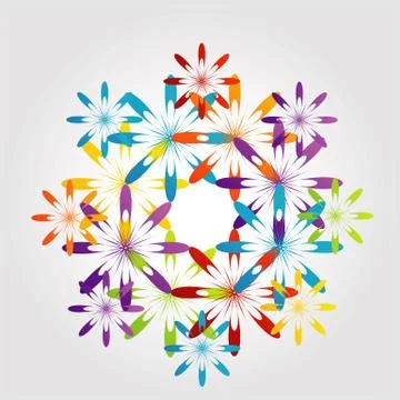Fractal design element or banner for web  Stock Illustration