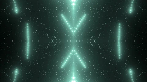 Fractal disco neon background. Video stock 60120161