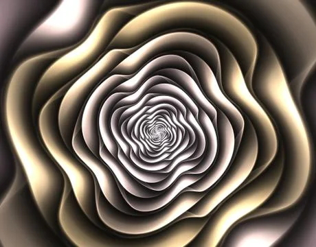 Fractal dynamic spiral. A computer-generated image for use as background in d Stock Illustration
