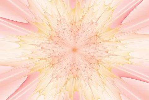 Fractal explosion star with gloss and lines Stock Illustration