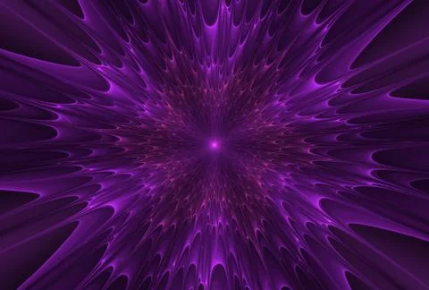 Fractal explosion star with gloss and lines Stock Illustration