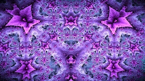 Fractal Flake Looping Animation Stock Footage 73284136