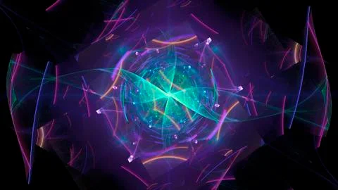 Fractal flame Background abstract light streaks Stock Photos