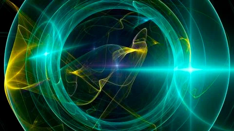 Fractal flame Background abstract light streaks Stock Photos