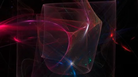 Fractal flame Background abstract light streaks Stock Photos