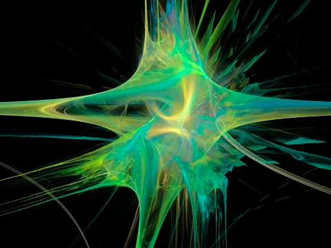 Fractal Flame Stock Illustration