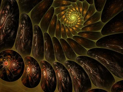 Fractal flames Stock Illustration