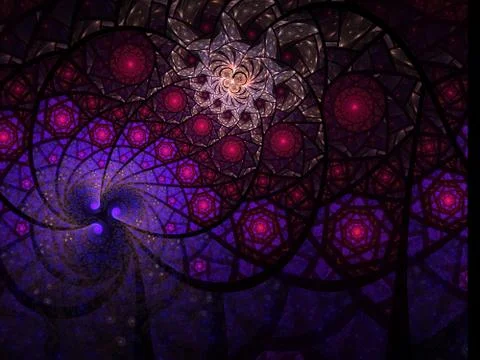 Fractal flames Stock Illustration