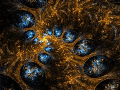 Fractal flames Stock Illustration