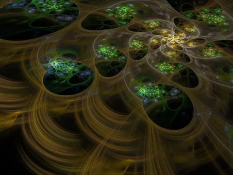 Fractal flames Stock Illustration