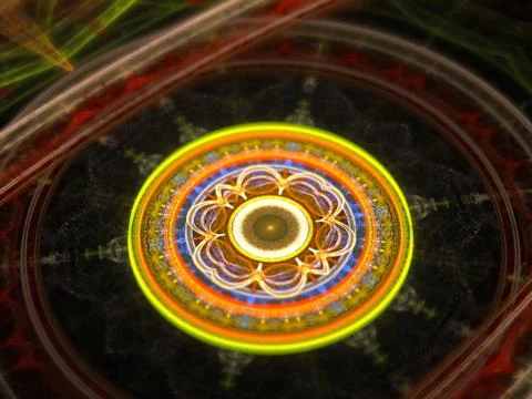 Fractal flames Stock Illustration