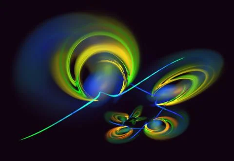 Fractal flames. Image courtesy of Stanley Weddington Stock Illustration