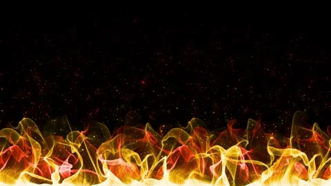 Fractal Flames Rising Abstract 4K Loop Stock Footage 326365789