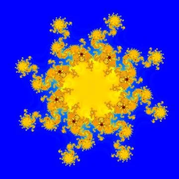 Fractal floral pattern Stock Illustration