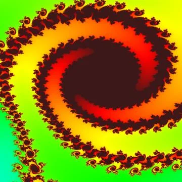 Fractal floral pattern Stock Illustration