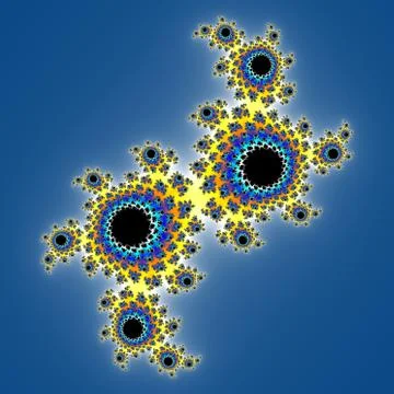 Fractal floral pattern Stock Illustration