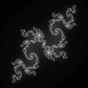 Fractal floral pattern Stock Illustration