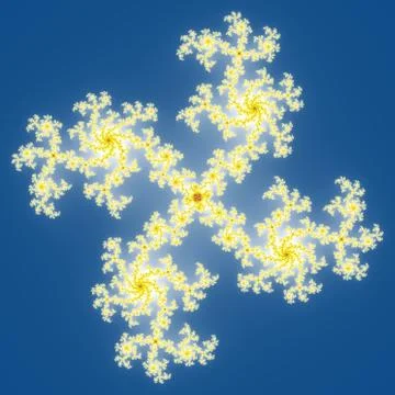 Fractal floral pattern Illustrazione stock